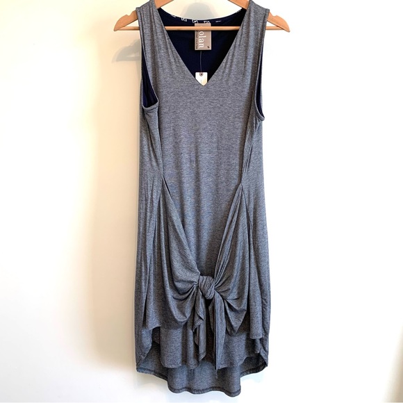 Anthropologie Dolan Left Coast Collection Mini Striped Tie Front T-Shirt Dress M - Picture 2 of 8